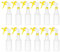 PATIKIL 500ml/16oz Plastic Spray Bottles, 12pcs Adjustable Nozzle Leak Proof Empty Water Mist Stream Sprayer for Cleaning Solutions Plants Hair, Yellow