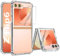Astter Z Flip 6 Case,Samsung Galaxy Z Flip 6 Case Claer with Screen Protector,Samsung Flip 6 Shockproof TPU Silicone Slim Anti-yellowing Cover for Galaxy Z Flip6 Phone Case-Transparent