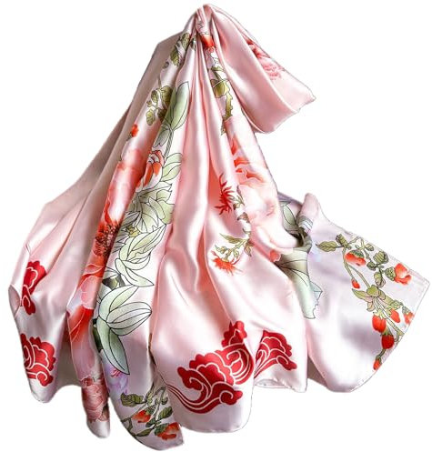 FAIRYGATE Seidentuch Damen Stola Festlich Seidenschal für Abendkleid Schal Tuch Halstuch Seide Schultertuch Sommer Hochzeit Schals und Tücher 88032