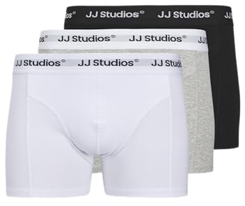 JACK & JONES Men's Jacsoho Solid Trunks 3 Pack Noos (Pack of 3)