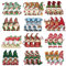 JSTHHTT 36 Stück Weihnachten Anhänger Wichtel Set, Weihnachtsdeko mit Schnur, Lustige Zwerge mit Weihnachtsmützen und Geschenke, für Baumschmuck Christbaum Dekoration Usw (12 Stile)