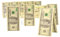 SMYTJSYC 9 Stück/Set 100 Dollar Toilettenpapier, dick, 3 Schichten, Badetuch, Serviette, Geldtasche, natürlicher Komfort, 10 Beutel