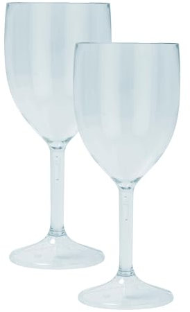 Procos - Verre réutilisable 2 pièces, pour fête ou fête dans le jardin, Bleu Transparent