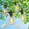 ZOTOYI 120FT IP65 Outdoor Festoon Lights with 55+3 Plastic Shatterproof Bulbs(S14) Dimming Support (dimmer not Included), 36.5M Mains Powered Garden Lights for Pub Gathering Party Camping, Warm White