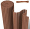 Jaxguom Brise-vue en PVC - 90 x 300 cm - Avec trois renforts nervures et serre-câbles - Protection contre le vent - Pour balcon, clôture de jardin, terrasse - Marron