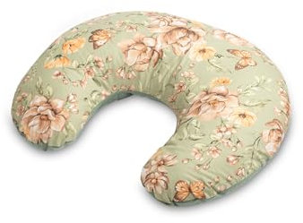 Sensillo - Stillkissen Mond - Stillmond - Ergonomisches Kissen zum Stillen, Schlafen - Bezug aus Baumwolle und Velvet-Stoff, Abnehmbar und Waschbar - Stillhörnchen - Grüner Platz