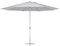 METRO Professional Sombrilla redonda con soporte, aluminio, Ø 4 m, hidrófugo, plata/platino