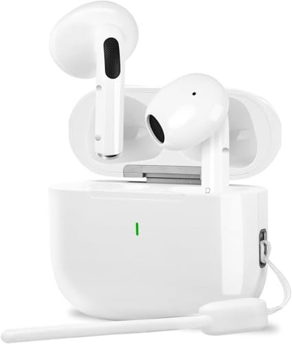 AuricularesInalámbricos,Bluetooth 5.4 In Ear Auriculares con Cancelacion Ruido HD Mic,48H Estéreo Control Táctil Cascos Inalambricos,IP7 Impermeable Bluetooth Auriculares para iPhone/iOS/Android