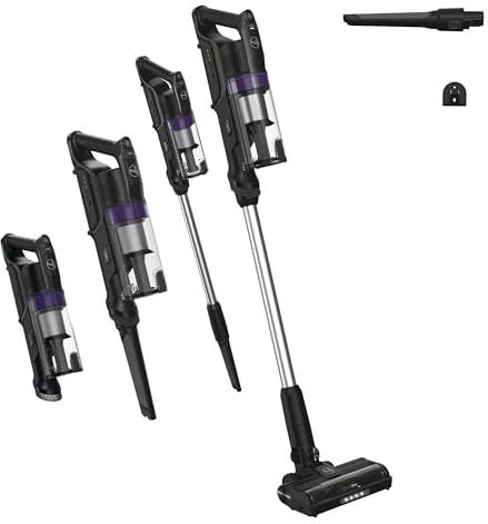 Hoover HF1 Plus Cordless Stick Vacuum Cleaner with Turbo Suction Mode, Up to 45 Min Runtime, Rechargable, Anti Hair Wrap with Multi-Floor Nozzle and Crevice Tool [HF1PZ10H]