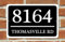 Personalised Address Plaque – Custom House Number and Street Name Sign for Outdoor Wall, Gate or Front Door