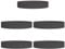 vidaXL Ensemble de Pots Noirs Noir Métal Grand Durable Pots en métal