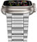 Anlinser Correas Compatible con Correa Apple Watch 49mm 46mm 45mm 44mm 42mm, Cinco Eslabones Pulsera de Repuesto Acero Inoxidable Metal para iWatch Ultra 2/1 Serie 10 9 8 7 6 5-1 SE (Plata)