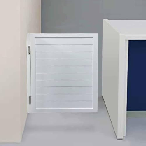 Porta a battente bianca per bar e bagno, moderna, 60 cm x 90 cm, doppia porta pieghevole, elegante soluzione per interni per caffetterie e ristoranti