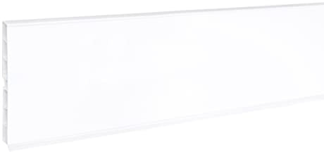 Wohnoria® Sockelblende 3m Weiß Hochglanz 100mm | Sockellesite | Sockelprofil | Küchensockel | Eckverbindung | Endstück | Zubehör