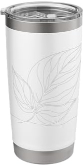 Rubber Plant Line Art Houseplant Lover Stainless Steel Insulated Tumbler