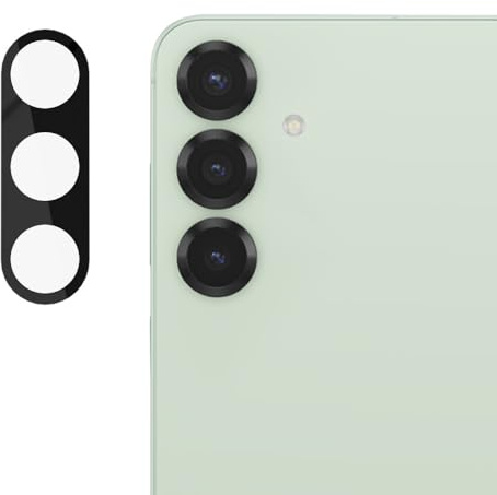 Techsuit Kameraschutzglas für Samsung Galaxy S25 Plus Gehärtetes Glas mit 9H Härte, Kristallklar, Kratzfest, Anti Fingerabdruck, Einfache Installation, Full Camera