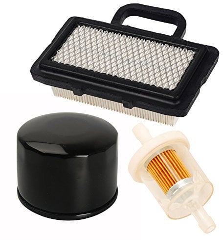 OxoxO-696854 Oil Filter with 792101 Air Filter 493629 Fuel Filter tune-up Kit Compatible with Briggs & Stratton Lawn Mower Engine