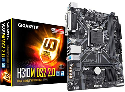Gigabyte H310M-DS2 Rev 2.0 Carte Mere LGA1151/m-ATX, Schwarz