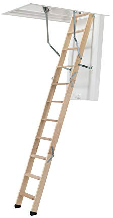 Dolle 'ClickFix 76' 3 Section Wooden Folding Loft Ladder (1200 x 700mm)