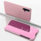TiHen Cover Huawei Mate 20 Lite Custodia Clear View Specchio Standing Cover Caso Flip Case Custodia + Pellicola Vetro temperato 2 Pezzi 360° Protettiva Bumper per Huawei Mate 20 Lite Oro Rosa