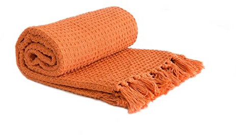 Emma Barclay Honeycomb — schlichte Überdecke für Sessel und Sofas aus recycelter Baumwolle mit Waffelstruktur, 50 x 60 cm (127 x 152 cm)