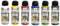 ideen mit herz Pouring Acrylique Kit | 6 couleurs à 120 ml | médium de coulage déjà intégré dans la peinture, aucun mélange requis (blanc, jaune, rouge, vert, bleu et noir)