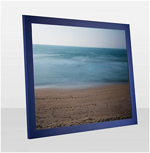 1a Bilderrahmen Monzetta 38x46 Blau schlicht Ozeanblau 46x38 cm Antireflex Formatgruppe Breite 31 bis 45 cm