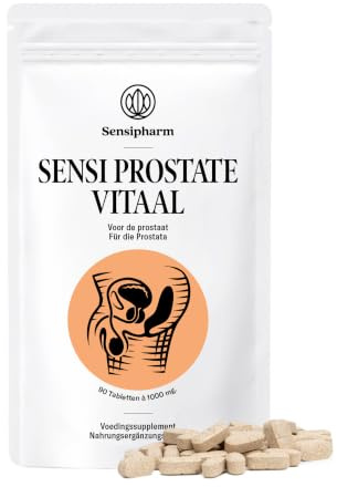Sensipharm® Sensi Prostate Vital Männer - Prostata & Harnwege - 90 Tabl. | Für Männer ab der Lebensmitte, die öfter oder nachts zur Toilette müssen oder nachtröpfeln, natürliche Kräuterformel