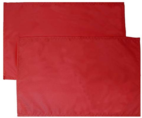 JEMIDI Outdoor Platzdecken Tischset Platzdeckchen Tischunterlage Tischuntersetzer wasserabweisend Platzset 2er Pack Rot