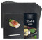 Moritz & Moritz 6 x Assiette Ardoise Rectangulaire 22x16cm - Plateau Ardoise Rectangulaire Cuisine pour Ardoise pour Fromage et Aperitif - Planche Ardoise