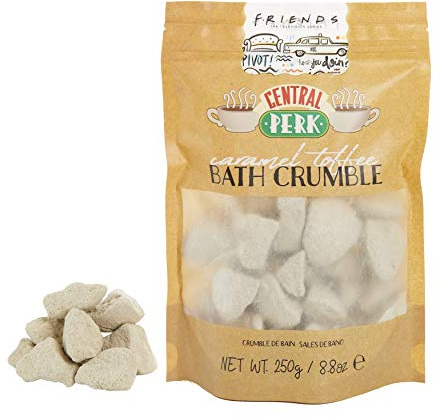 Paladone Central Perk Bath Crumble - 250g Caramel Toffee Scented - Officially Licensed FRIENDS TV Show Merchandise, white