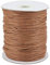 Craftdady Cordoncino intrecciato e cerato, 91 metri, 1,5 mm, in similpelle, con rocchetto, per la realizzazione di collane, bracciali e gioielli fai da te, colore: terra di Siena