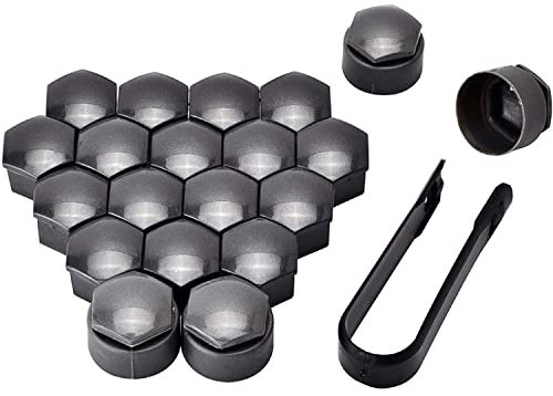 Auto Radmutterkappen für V-W GOLF 6 5 7 t5 t7 MK6 MK7 POLO, 20 Stück Radschrauben Kappen Auto Nabe Abdeckung Bolzen Felgen Mutter Deckel Außenschutz Staub Abdeckkappen