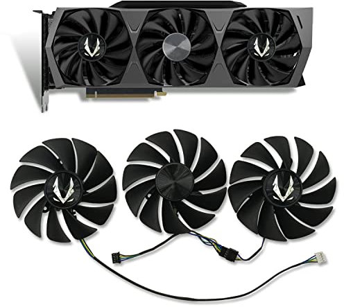Dotodo 87mm Graphics Card Fan GA92S2U 12V 0.46A 4-Pin Replacement Cooler for ZOTAC GeForce RTX 3070 3080 Ti 3090 (Fan-ABC)