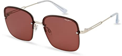 Pepe Jeans Damen Sonnenbrille Margaery Shiny Light Gold 56/16-140