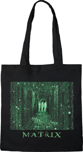 cotton division Tote Bag Matrix ENTER THE MATRIX, REFERENCE : BWMATRXBB001, Schwarz, 38 x 40 cm