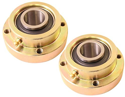 SECURA 2x Kugellager UC205 Lager mit Flansch kompatibel mit Schlegelmulcher 67960+67959+67967