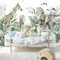 TANYANG Benutzerdefinierte Tapete Elefant Giraffe Baby Kinder Zimmer Dekorative Dschungel Tiere Bedruckte Wandtapeten Für Kinderzimmer Home Decor 250Cm(W)×175Cm(H)