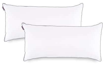 KALIOPE Kopfkissen mit Reißverschluss 40 x 80 cm 2er Set - Allergiker Schlafkissen, Höhenverstellbares, Seitenschläferkissen | Schlafkissen | bis 60 Grad Waschbar (40 x 80 cm, 2)