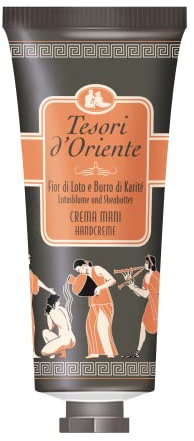 TESORI D'ORIENTE HANDCREME LOTUSBLÜTE 75ML, zarte Handcreme mit Lotusblüte und Sheabutter, Ritual für Körper & Sinne