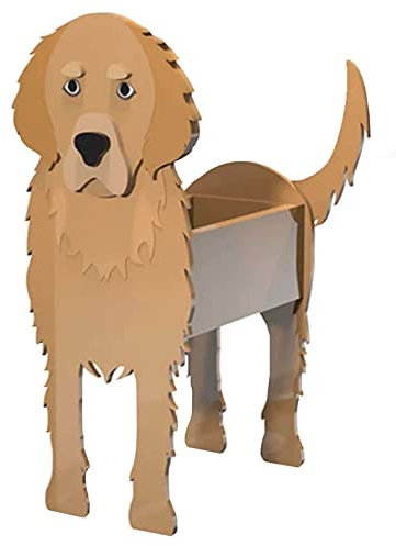 MERAXI Golden retriever Dog Planter Plant Pots, Golden retriever Gifts for dog Lovers, Plant Storage Container Holder Dog Planters, for Garden Decoration
