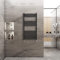 WarmeHaus Radiateur sèche-serviettes droit - Échelle - Noir - 1200 x 600 mm - Radiateurs de chauffage central pour salle de bain et cuisine