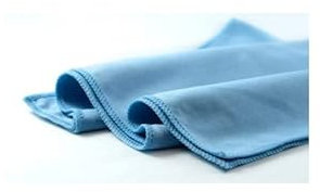 Lavette microfibre bleue speciale vitres sachet de 5 BOUSSEMART