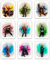 Guardians of the Galaxy Superhelden-Aquarell-Kunst, ungerahmt, tolles Geschenk-Set mit 9 (20,3 x 25,4 cm) | perfekt für Jungenzimmer-Dekoration | Man Cave-Poster