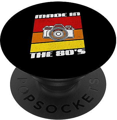 Vintage, hergestellt in den 80ern, Retro-Kamera, 80er, 90er Jahre PopSockets mit austauschbarem PopGrip