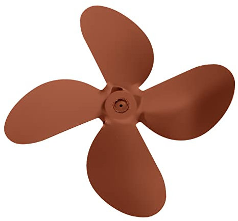 Veemoon 2 Sätze Lüfterblätter Für Kamine Wärmebetriebene Lüfterblätter Deckenventilator Im Freien Outdoor- Kamin Im Freien Standventilator Aluminiumlegierung Requisiten Metall