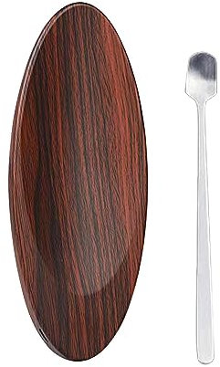 predolo Mini Digital Gram Scale, for Loose Leaf Tea, for Jewelry, Rechargeable, Portable, for Kitchen And Home, Wood Color, 17cmx7cmx2.5cm