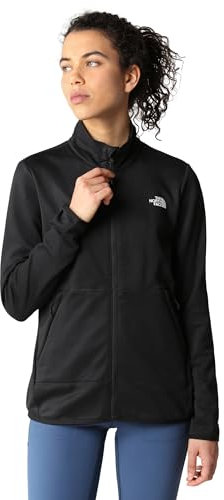 THE NORTH FACE Canyonlands Full-Zip Fleece Jacket da Donna - Giacca in Felpa per Escursioni e Attività all'Aperto - Pile di Peso Medio con Tasche con Zip di Sicurezza - TNF Black, L