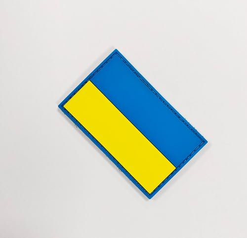 Pandiui23 Patch PVC Ukraine Militär Patch Ukraine, Abzeichen Ukraine, Flagge-Patch Ukraine, Taktisches Patch Ukraine, Patch PVC Ukraine (Ukraine)