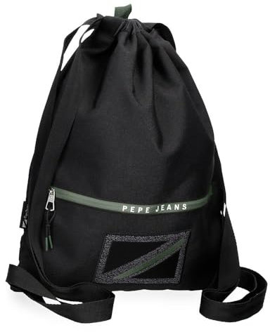 Pepe Jeans Alton Mochila Escolar Negro 35x46 cms Poliéster 16,1L by Joumma Bags